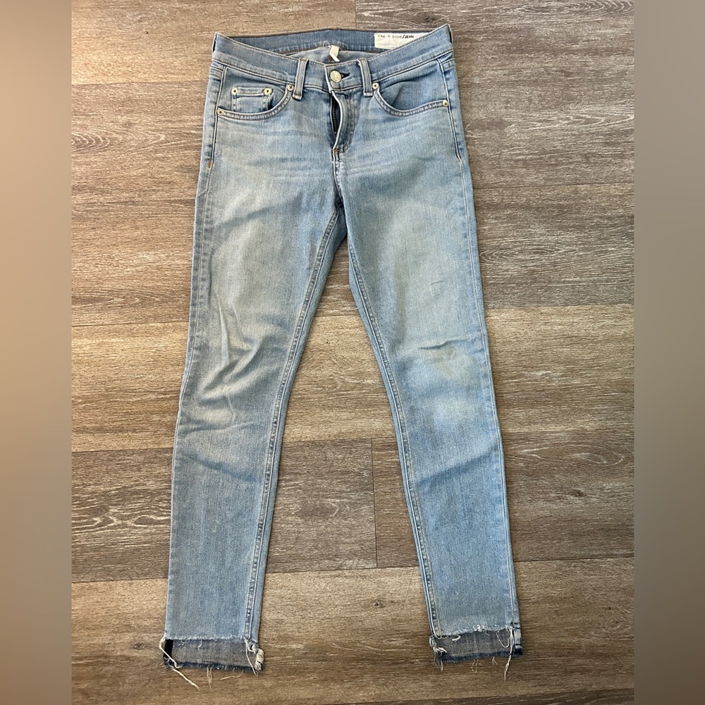 Rag & Bone Light Blue Denim Capri